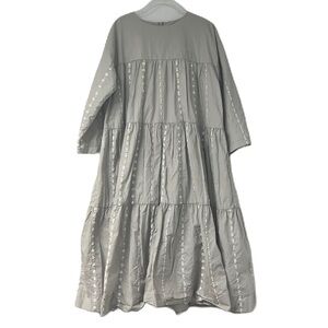 Fraze Girls Gray sequin tiered aline fancy spring summer sz 10 dress party